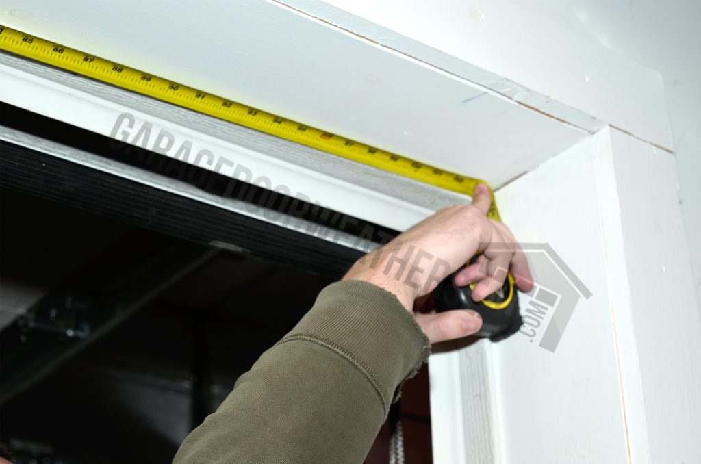 Weather stripping. Rubber tube under the Garage Door.